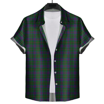 Wood Tartan Short Sleeve Button Down Shirt