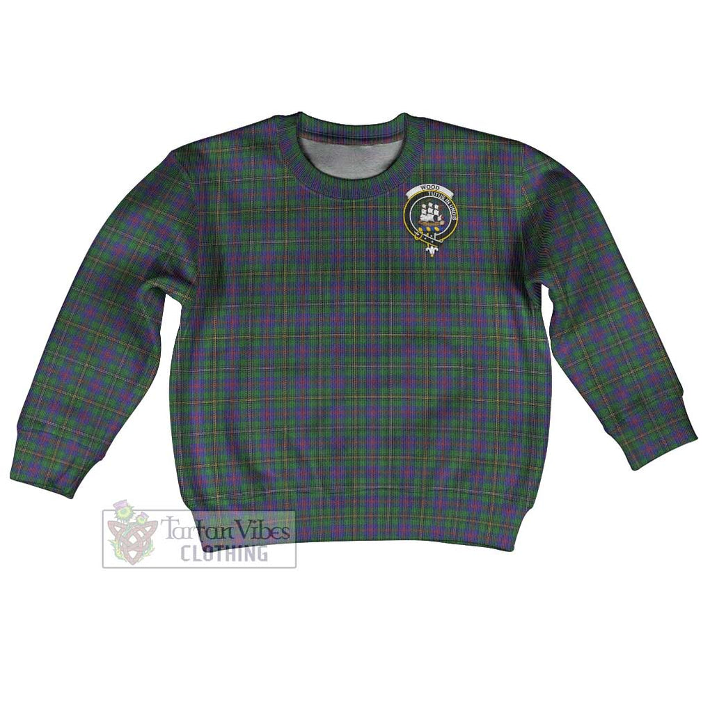 Tartan Vibes Clothing Wood Tartan Kid Ugly Sweater with Family Crest