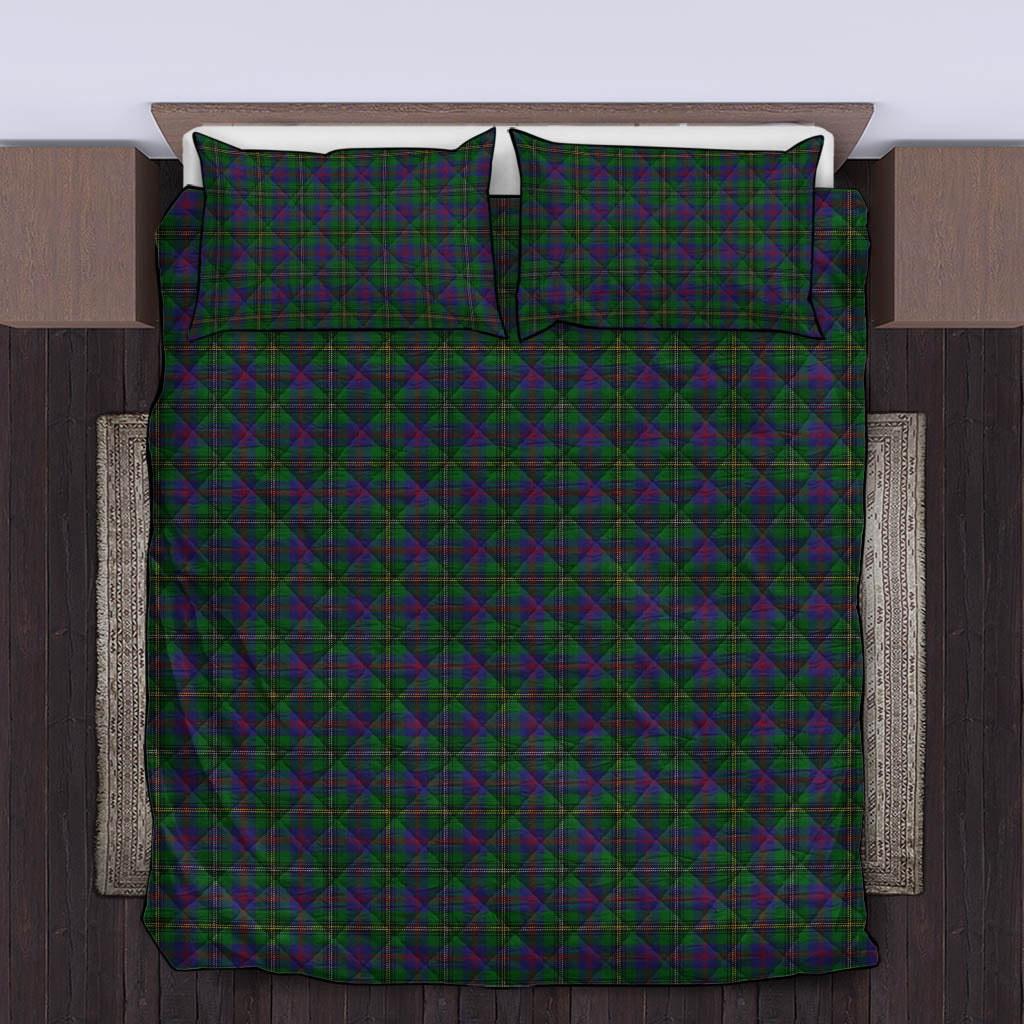 Wood Tartan Quilt Bed Set King - Tartan Vibes Clothing