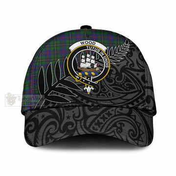 Wood Tartan Classic Cap with New Zealand Silver Fern Half Style