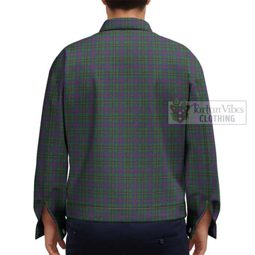 Wood Tartan Unisex Lapel Cotton Jacket