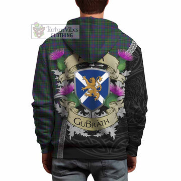Wood Tartan Family Crest Hoodie Lion Rampant Royal Thistle Shield Celtic Inspired - Tartan Vibes Clothing