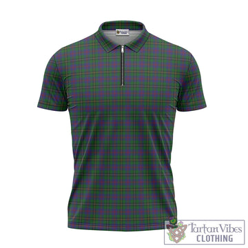 Wood Tartan Zipper Polo Shirt