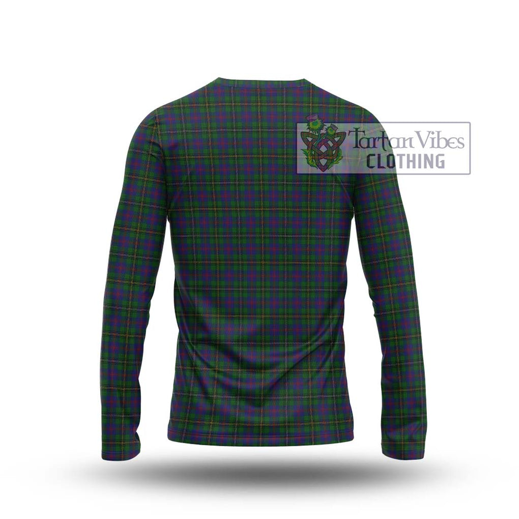 Wood Tartan Long Sleeve T-Shirt with Family Crest DNA In Me Style - Tartanvibesclothing Shop