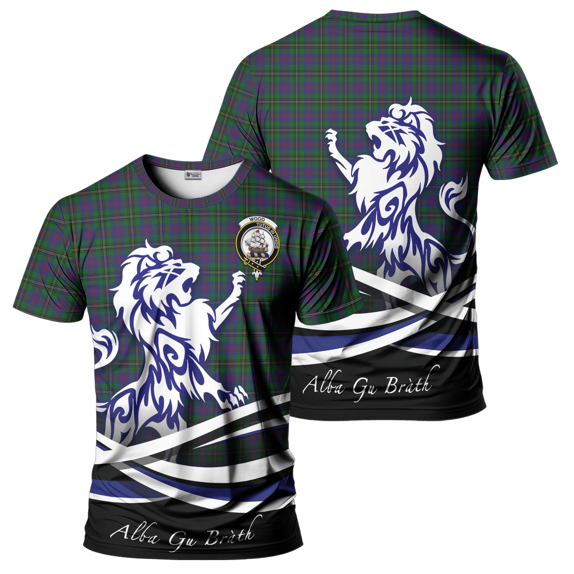 wood-tartan-t-shirt-with-alba-gu-brath-regal-lion-emblem