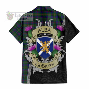 Wood Tartan Family Crest Hawaiian Shirt Lion Rampant Royal Thistle Shield Celtic Inspired - Tartan Vibes Clothing
