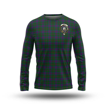 Wood Tartan Long Sleeve T-Shirt with Family Crest