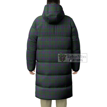 Wood Tartan Long Down Jacket