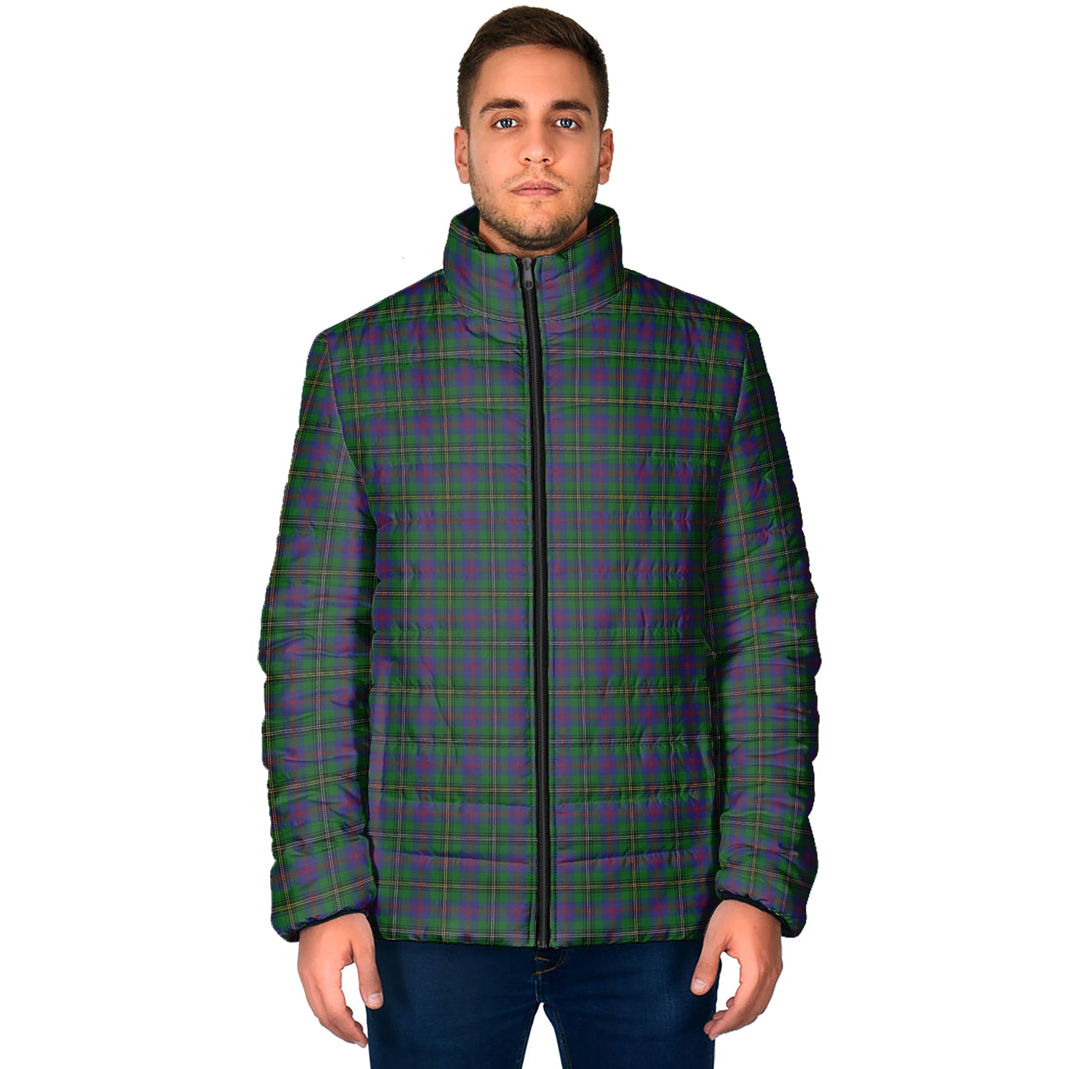 Wood Tartan Padded Jacket - Tartan Vibes Clothing