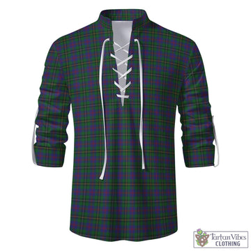 Wood Tartan Men's Scottish Traditional Jacobite Ghillie Kilt Shirt