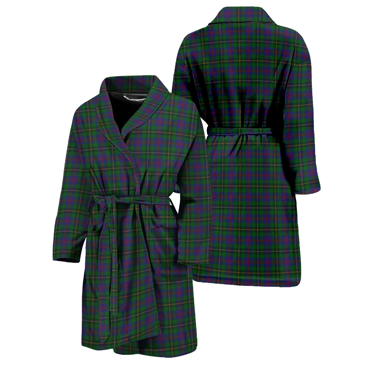 Wood Tartan Bathrobe Unisex M - Tartan Vibes Clothing