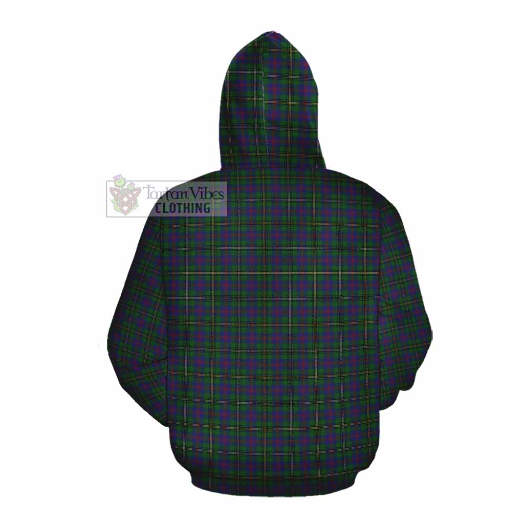 Tartan Vibes Clothing Wood Tartan Cotton Hoodie with Family Crest DNA In Me Style