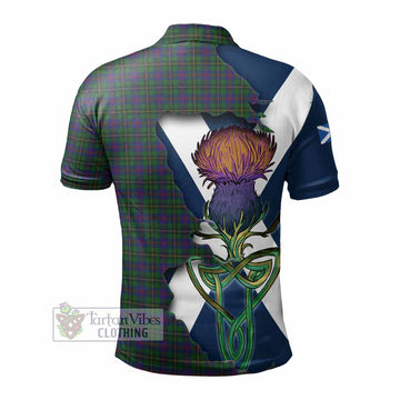Wood Tartan Family Crest Polo Shirt Scottish Thistle Celtic Inspired - Tartan Vibes Clothing