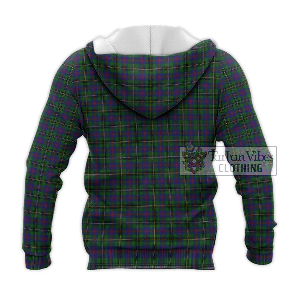 Wood Tartan Knitted Hoodie with Family Crest DNA In Me Style - Tartanvibesclothing Shop