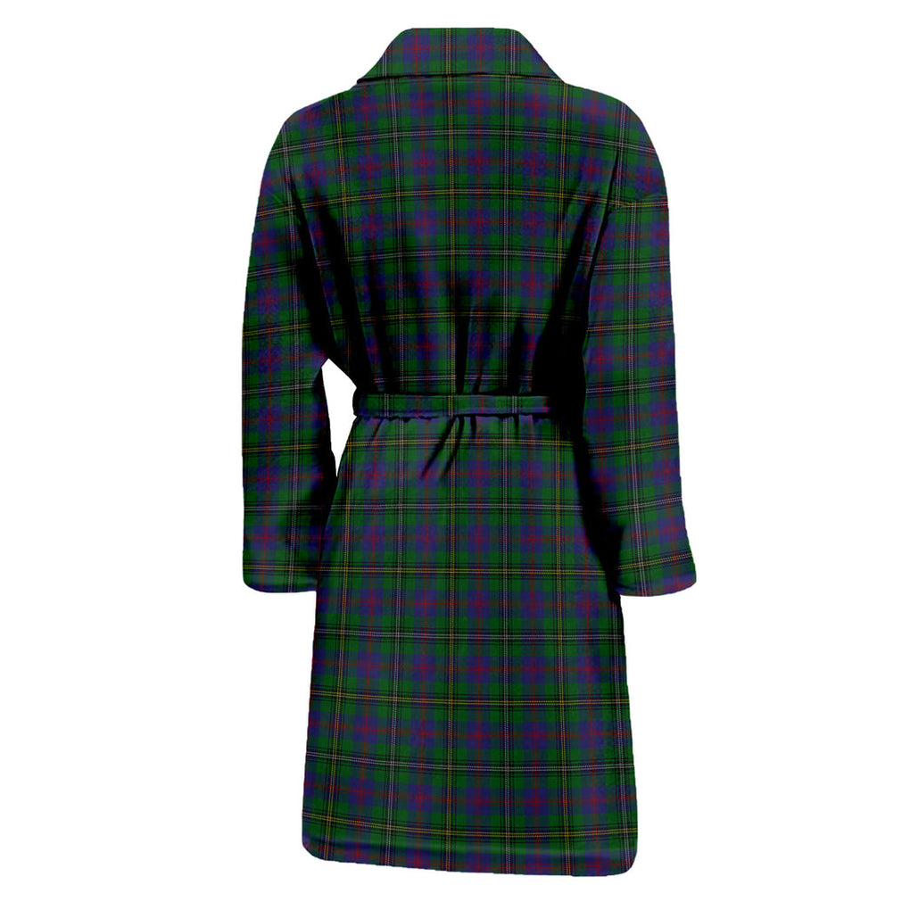 Wood Tartan Bathrobe with Family Crest - Tartan Vibes Clothing