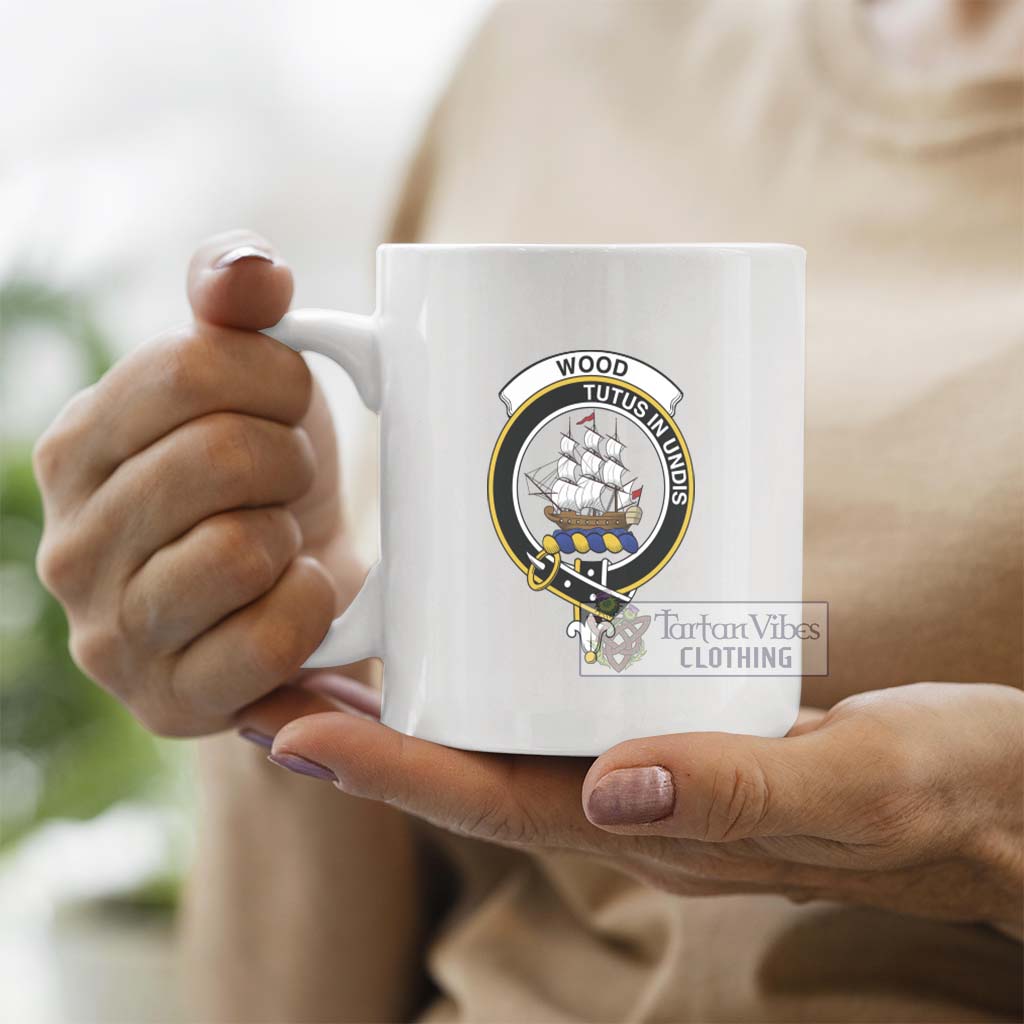 Wood Family Crest Ceramic Mug - 2D-tartanvibesclothing
