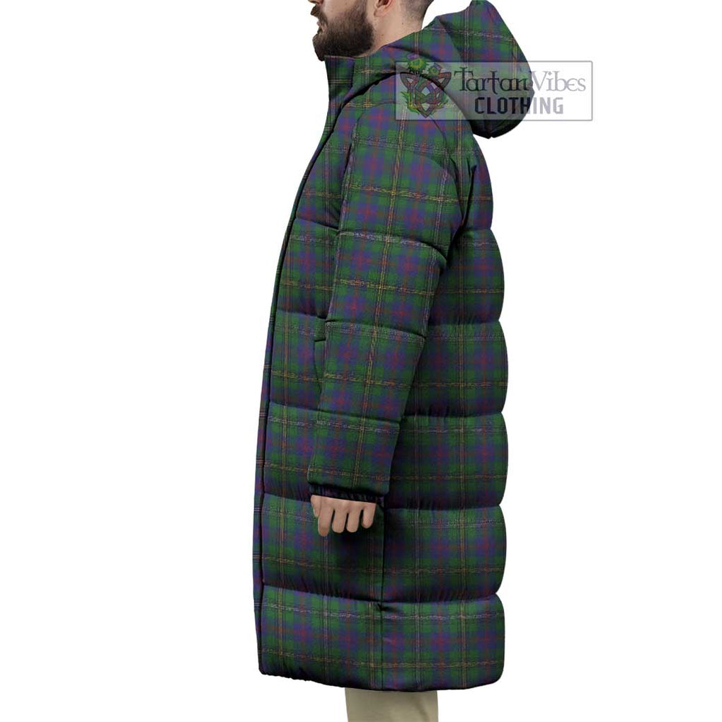 Tartan Vibes Clothing Wood Tartan Long Down Jacket