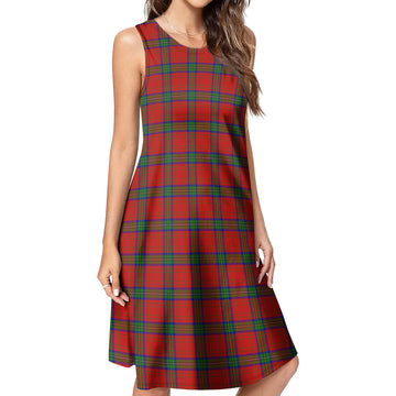 Wood Dress Tartan Womens Casual Dresses