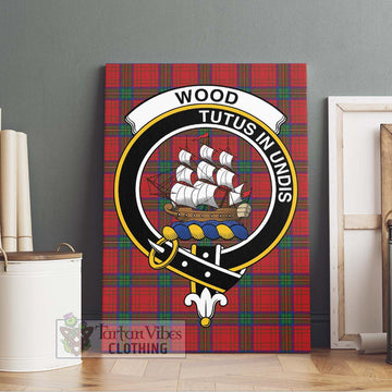 Wood Dress Tartan Canvas Print Wall Art with Family Crest