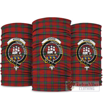 Wood Dress Tartan Neck Gaiters, Tartan Bandanas, Tartan Head Band with Family Crest