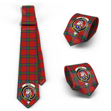 Wood Dress Tartan Classic Necktie with Family Crest