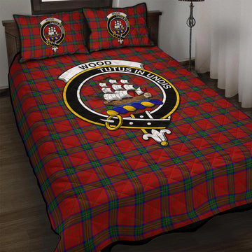 Wood Dress Tartan Quilt Bed Set with Family Crest