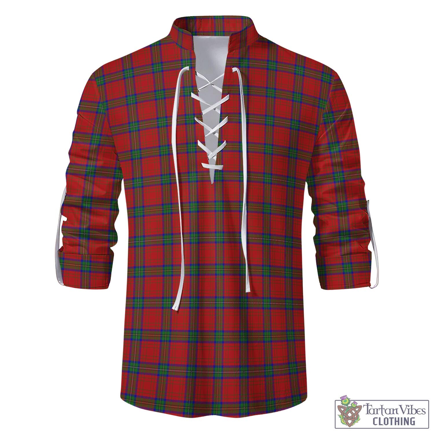 Tartan Vibes Clothing Wood Dress Tartan Men's Scottish Traditional Jacobite Ghillie Kilt Shirt