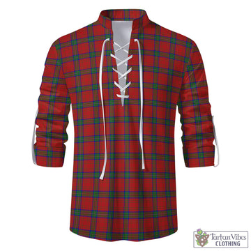 Wood Dress Tartan Men's Scottish Traditional Jacobite Ghillie Kilt Shirt