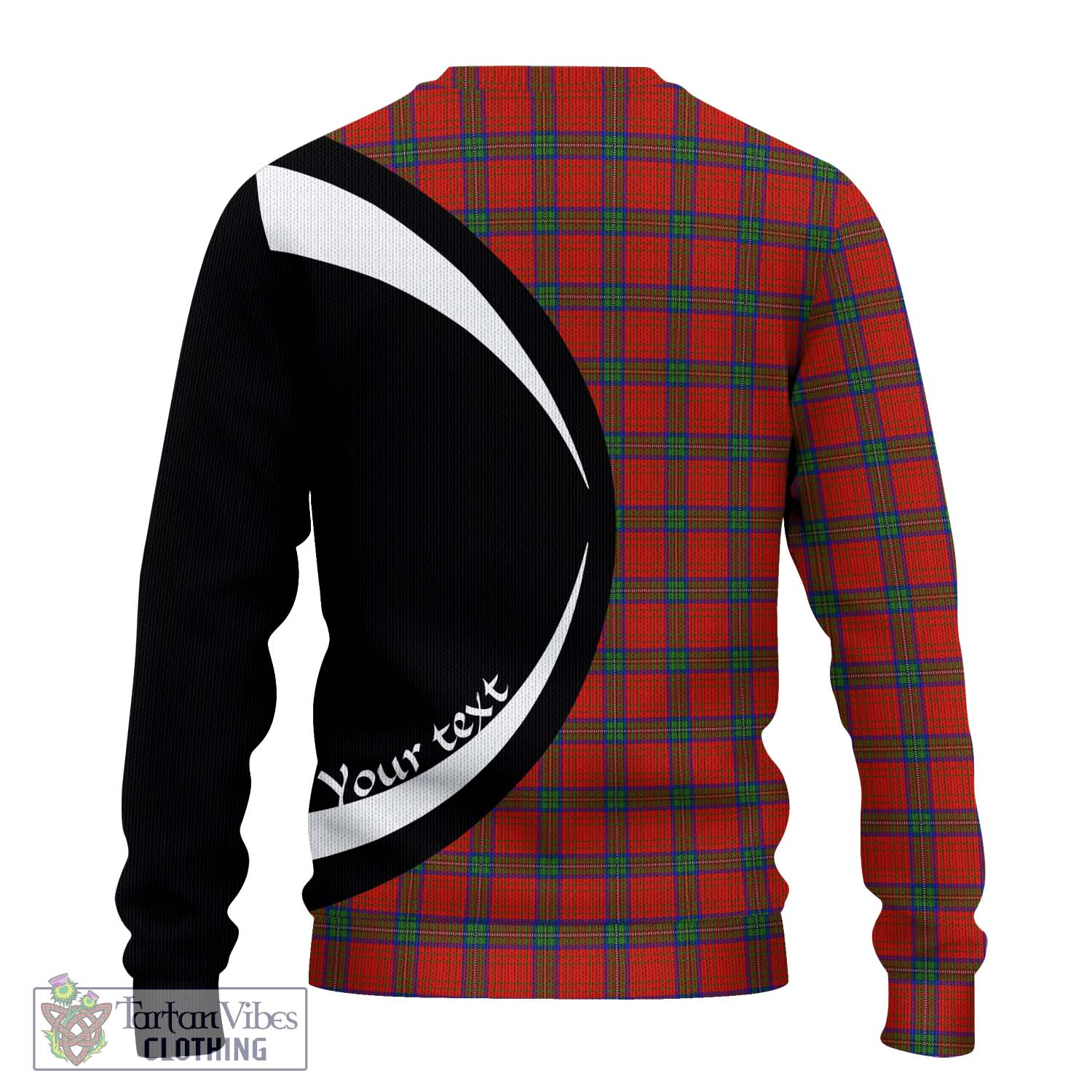 Wood Dress Tartan Knitted Sweater with Family Crest Circle Style - Tartan Vibes Clothing