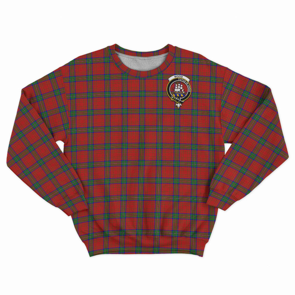 Wood Dress Tartan Sweatshirt with Family Crest - Tartan Vibes Clothing