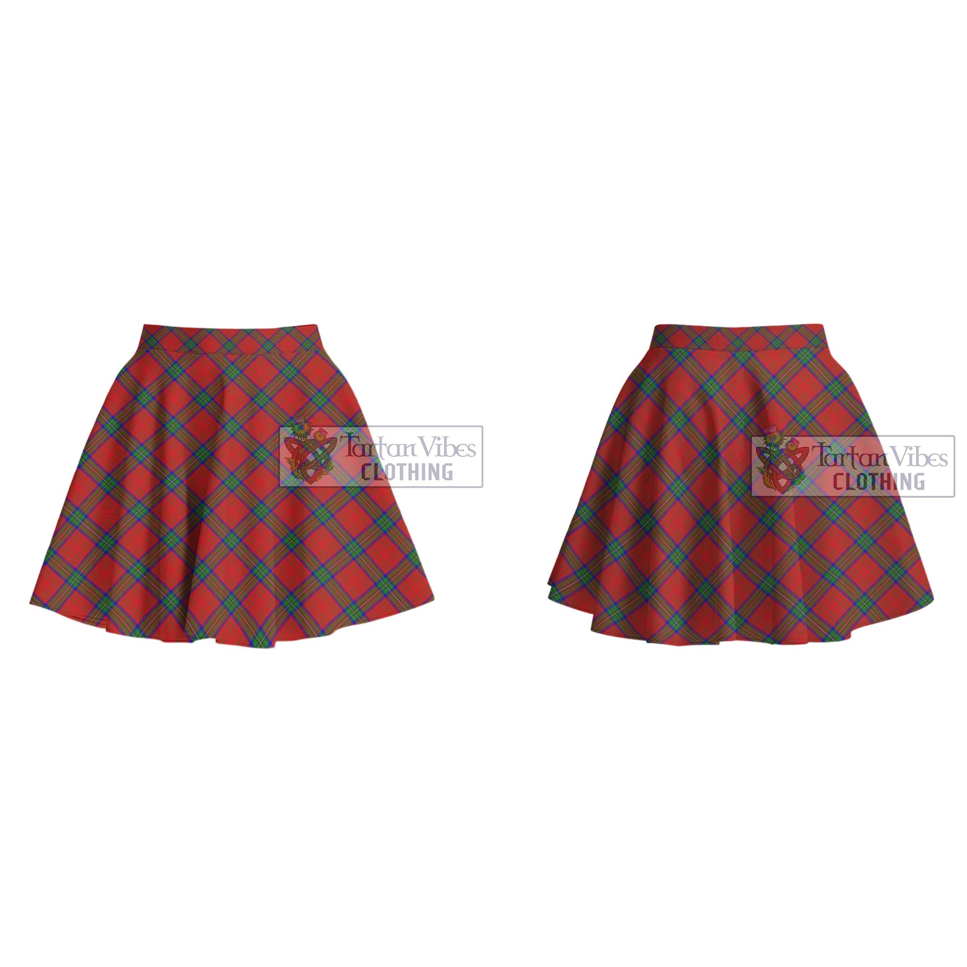 Tartan Vibes Clothing Wood Dress Tartan Women's Plated Mini Skirt