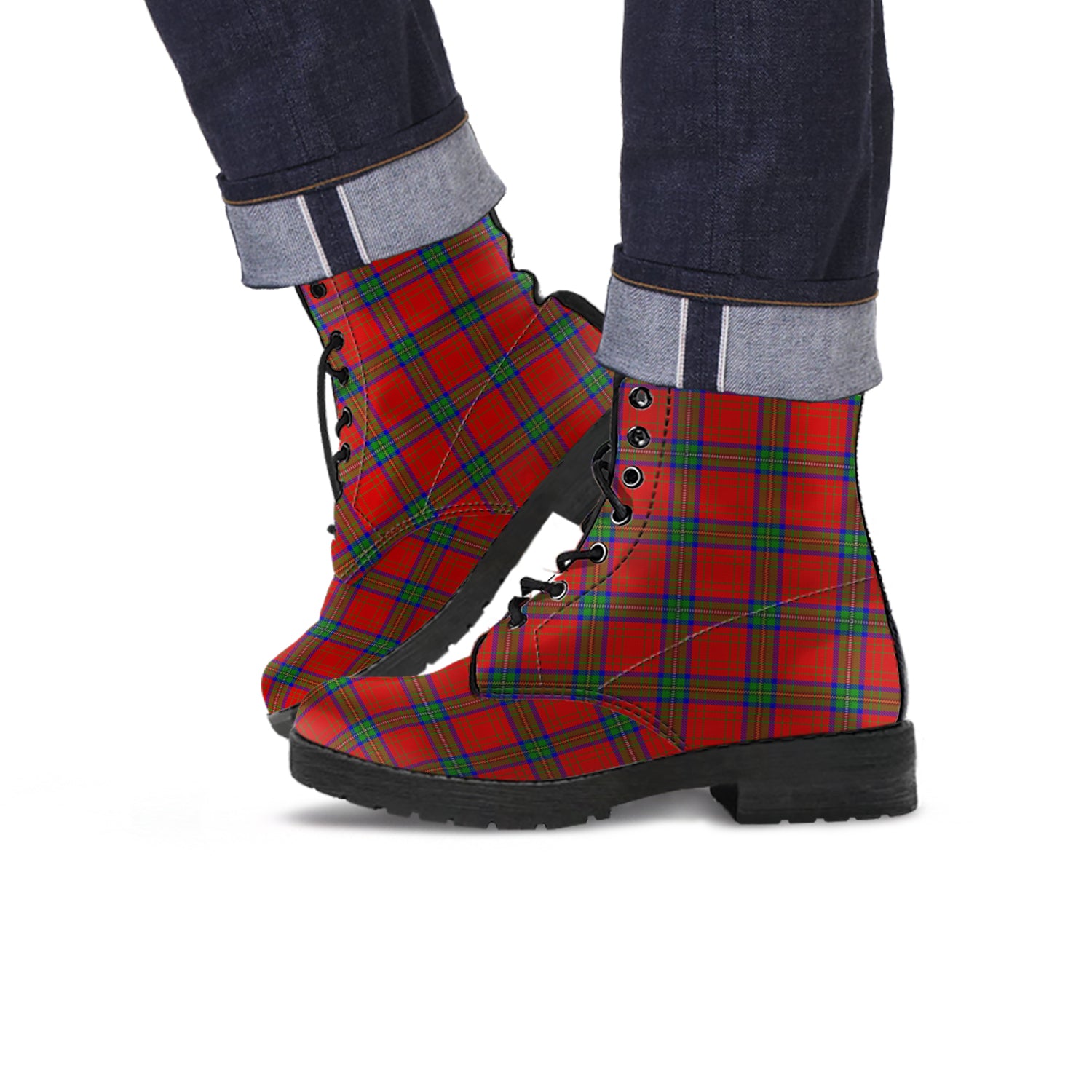 wood-dress-tartan-leather-boots