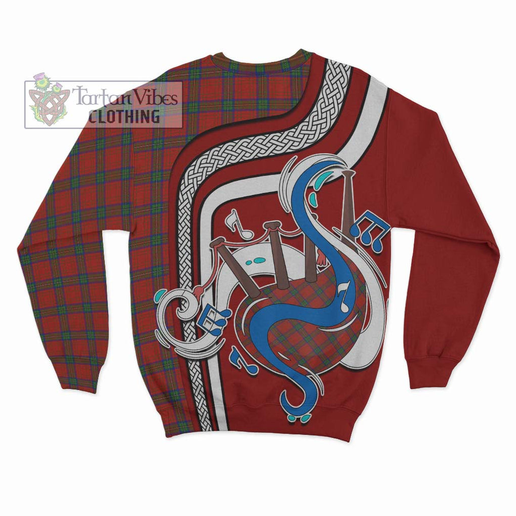 Tartan Vibes Clothing Wood Dress Tartan Sweatshirt with Epic Bagpipe Style