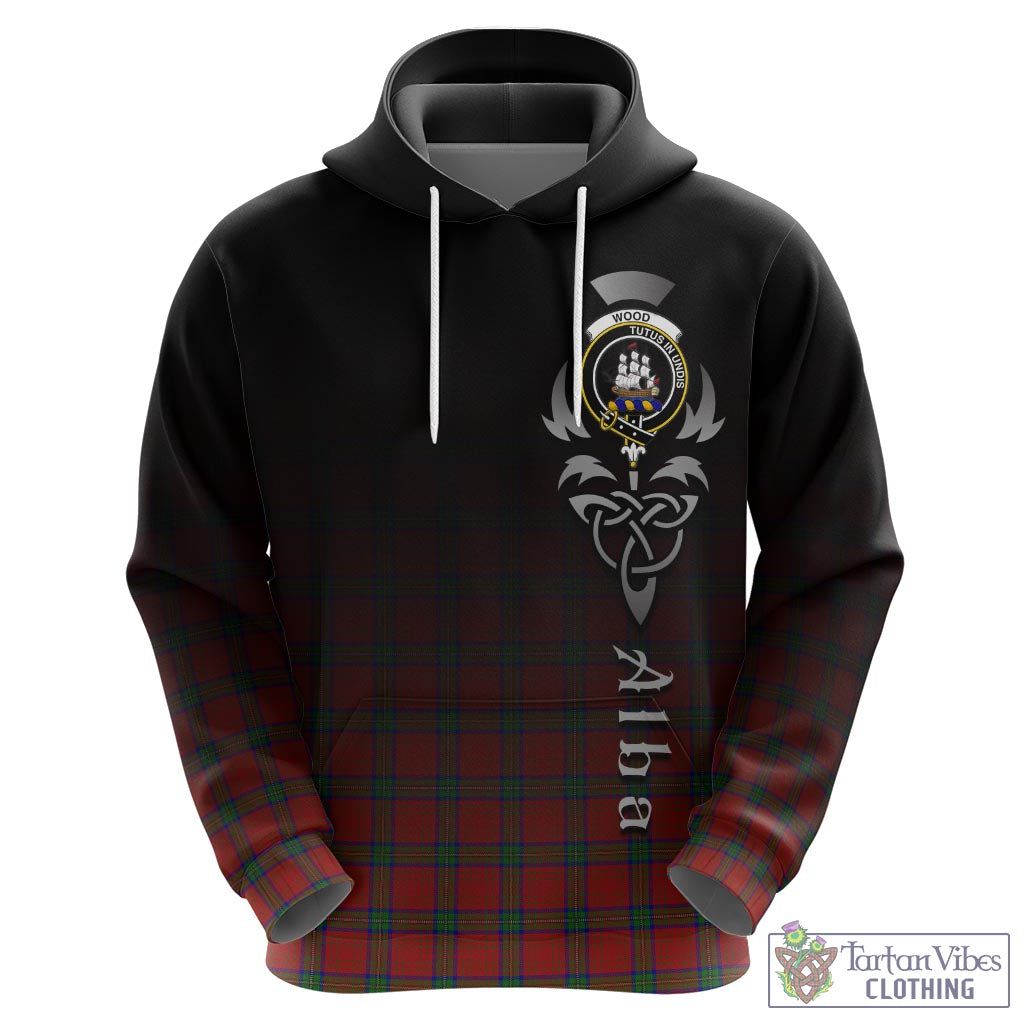 Tartan Vibes Clothing Wood Dress Tartan Hoodie Featuring Alba Gu Brath Family Crest Celtic Inspired