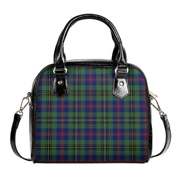 Wood Modern Tartan Shoulder Handbags