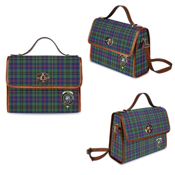 Wood Modern Tartan Waterproof Canvas Bag with Family Crest