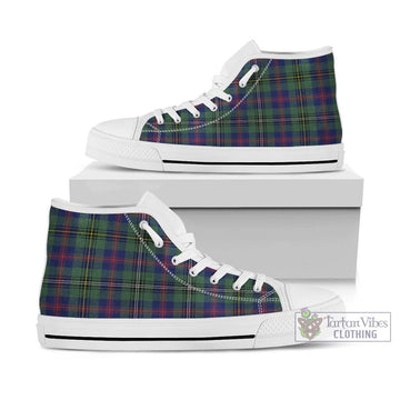 Wood Modern Tartan High Top Shoes