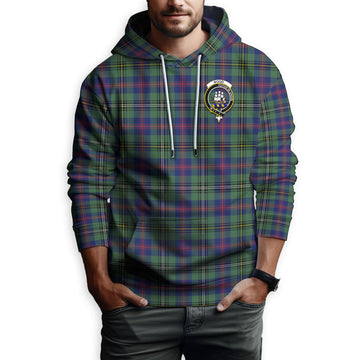 Wood Modern Tartan Hoodie with Family Crest