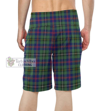 Wood Modern Tartan Men's Board Shorts