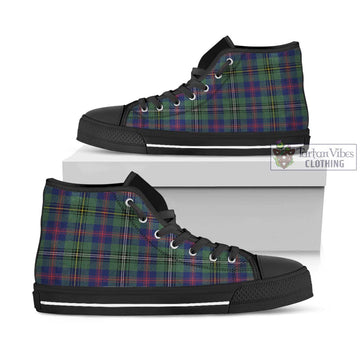 Wood Modern Tartan High Top Shoes