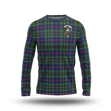 Wood Modern Tartan Long Sleeve T-Shirt with Family Crest