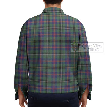 Wood Modern Tartan Unisex Lapel Cotton Jacket