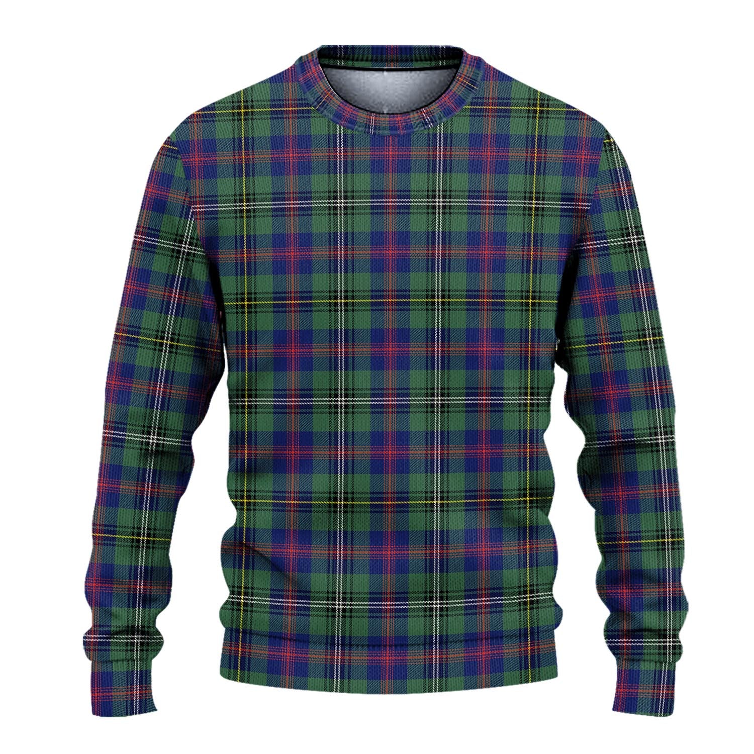 Wood Modern Tartan Knitted Sweater - Tartanvibesclothing