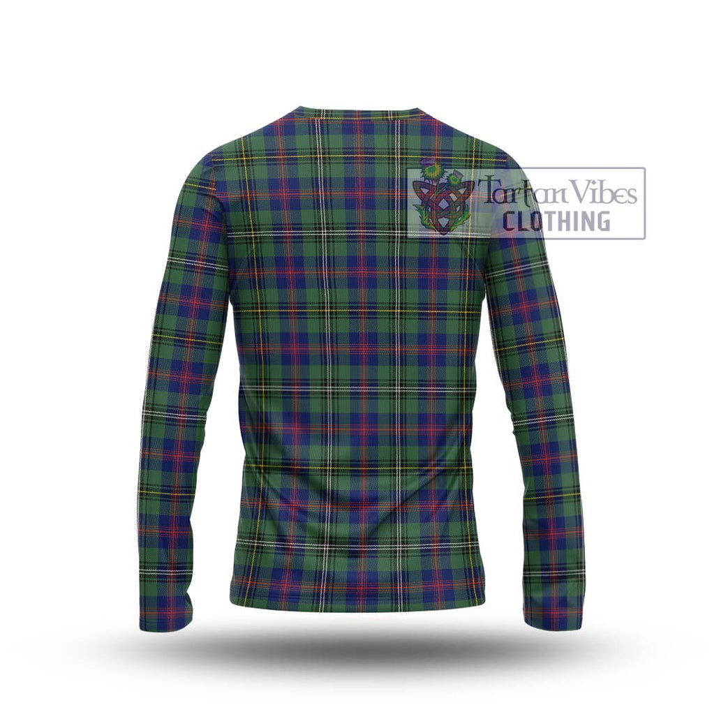 Wood Modern Tartan Long Sleeve T-Shirt with Family Crest DNA In Me Style - Tartanvibesclothing Shop