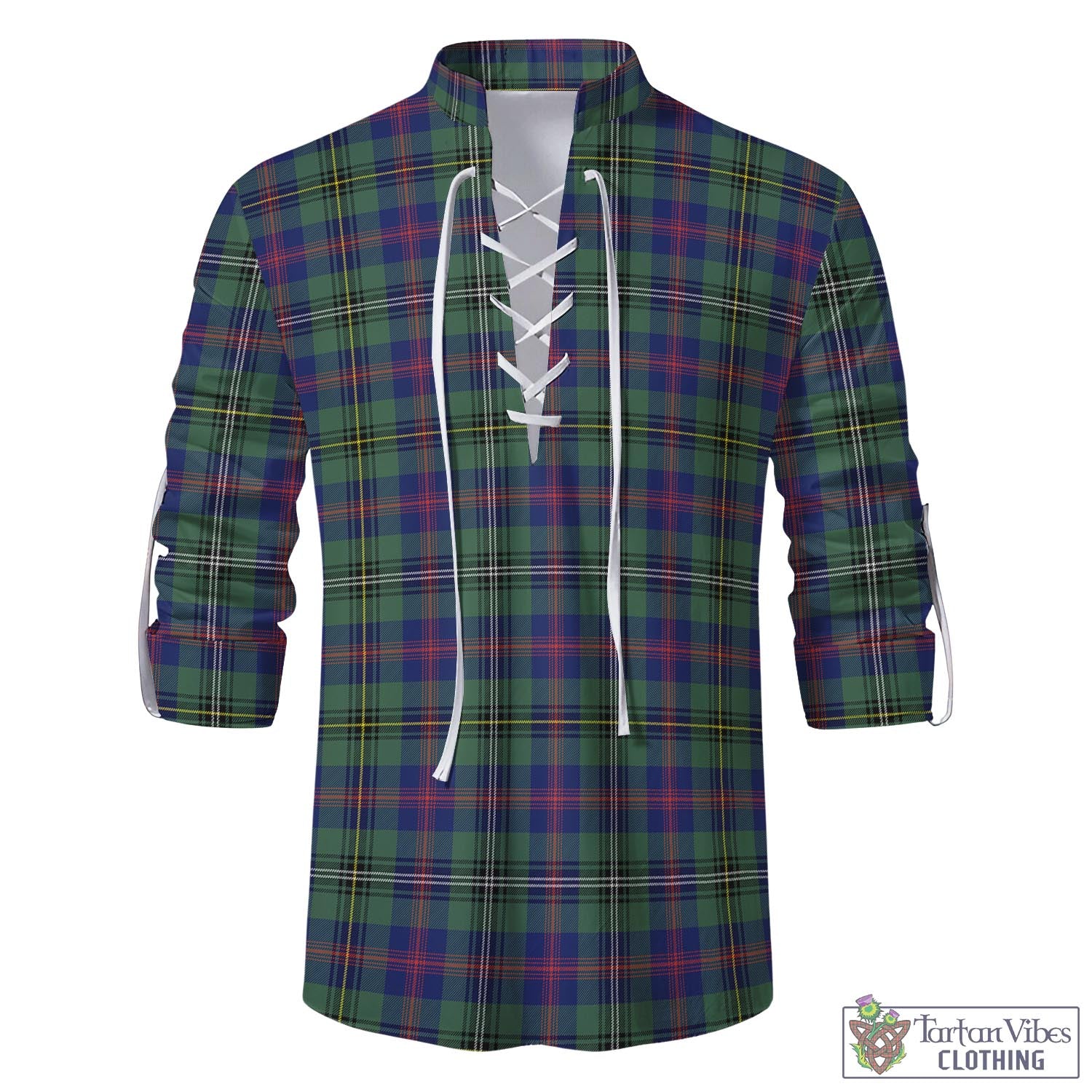 Tartan Vibes Clothing Wood Modern Tartan Men's Scottish Traditional Jacobite Ghillie Kilt Shirt