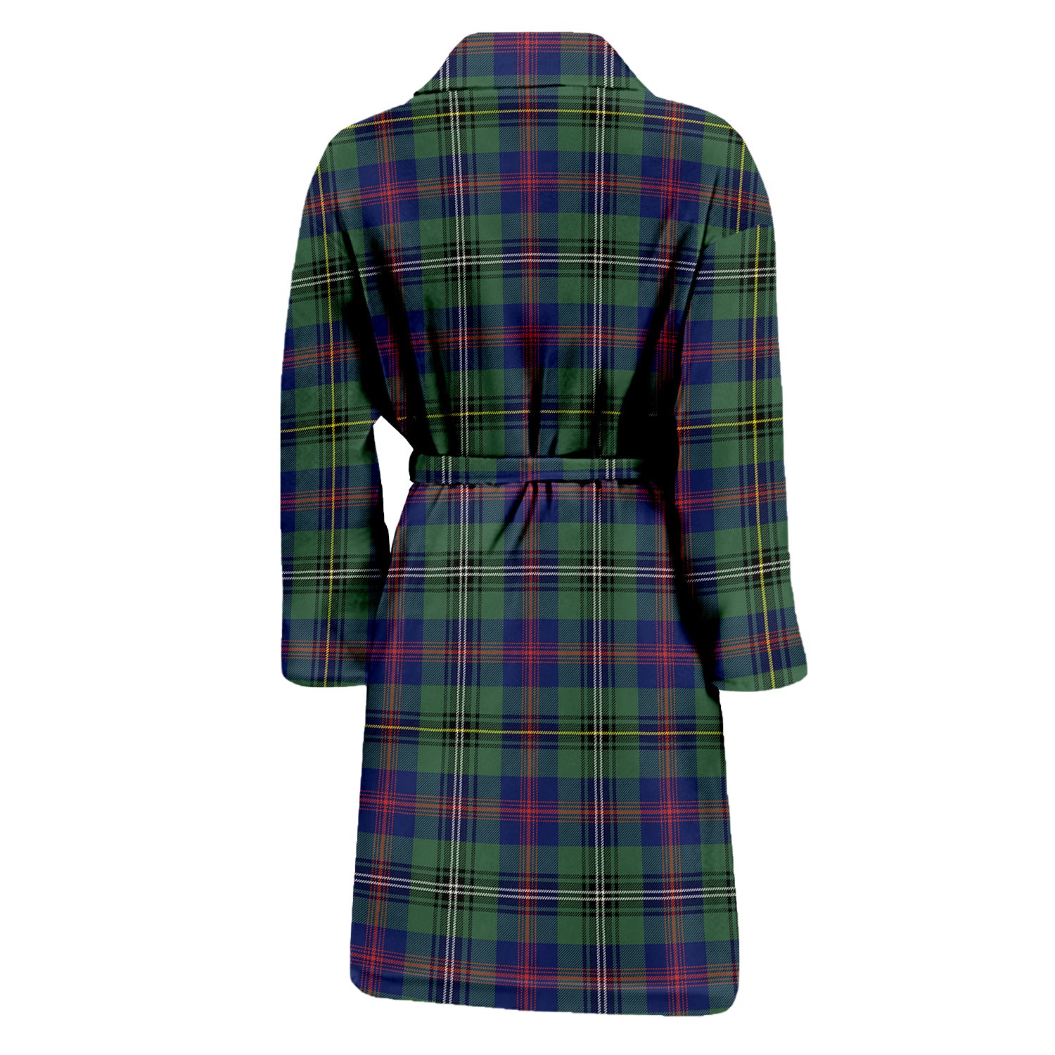 Wood Modern Tartan Bathrobe with Family Crest - Tartan Vibes Clothing