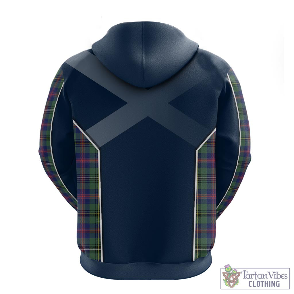 Tartan Vibes Clothing Wood Modern Tartan Hoodie with Family Crest and Lion Rampant Vibes Sport Style