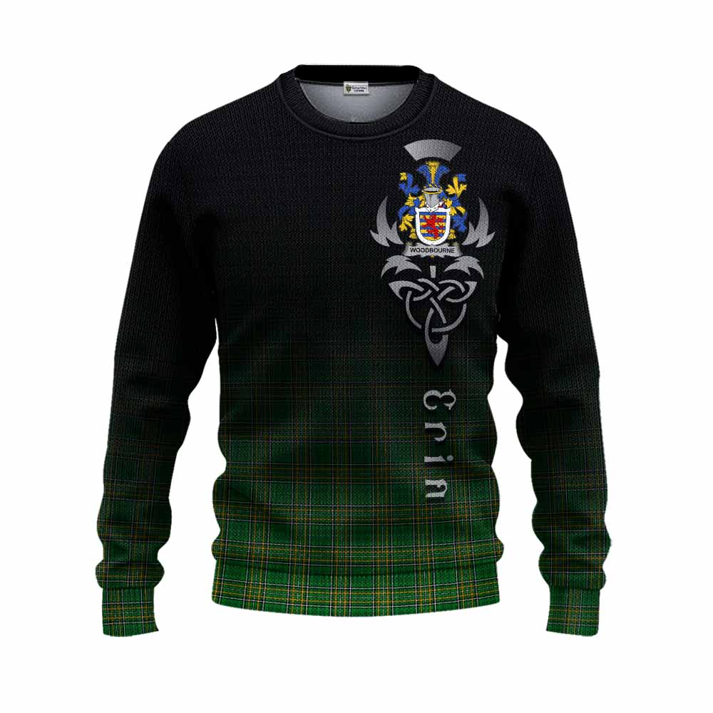 Woodbourne Irish Clan Knitted Sweater with Coat of Arms Erin Go Bragh Celtic Inspired Unisex - Tartan Vibes Clothing