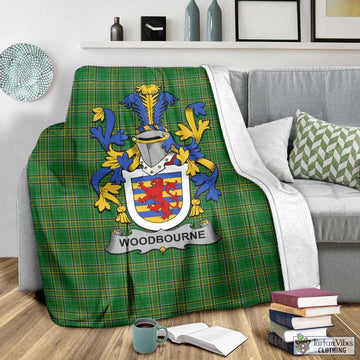 Woodbourne Irish Clan Tartan Blanket with Coat of Arms