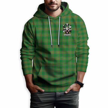 Woodford Irish Clan Tartan Hoodie with Coat of Arms